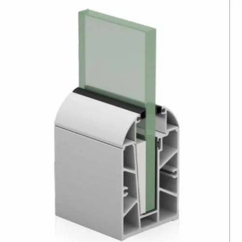 6063T6 SRS 03 CP Aluminum Modular Glass Railing Channel