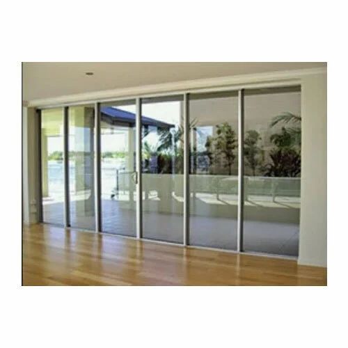 Aluminium Glass Partition, Shape: Rectangular