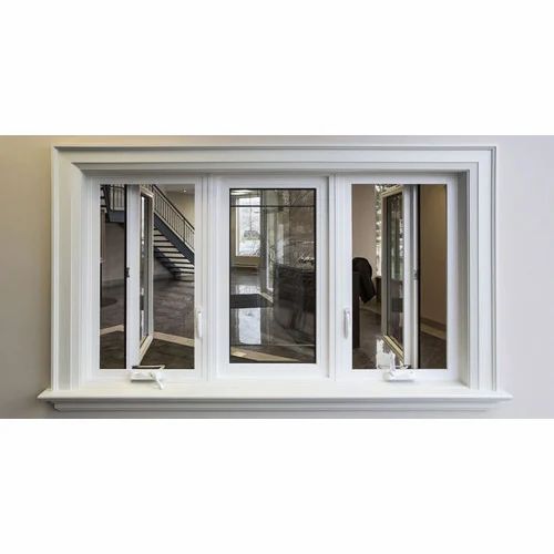 White Aluminium Hinged Casement Windows