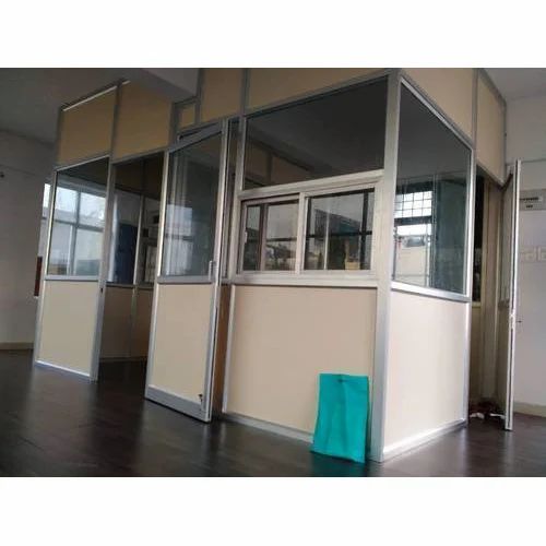 Grey Aluminium Office Cabin Partition