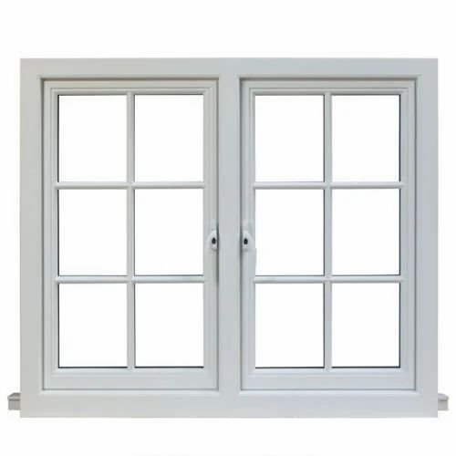 White Powder Coated Aluminium Window