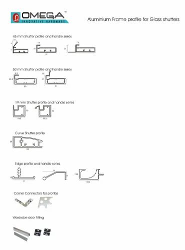 Kitchen Cabinet Aluminum Profiles