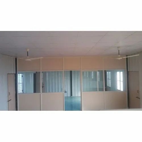 Aluminium Office Partition, Dimension/size: 8 - 10 Feet (h)