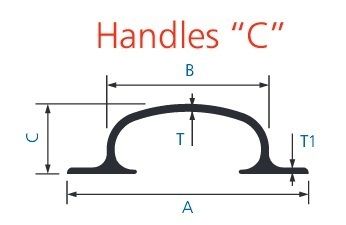 Aluminum C Handle Section