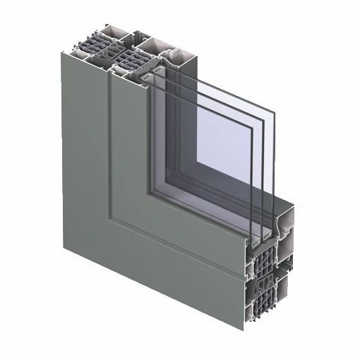 Silver Aluminum Door Window Sections