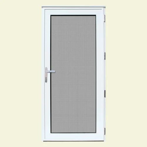 White Aluminum Hinged Door Section