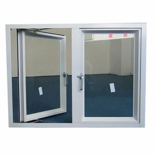 White Aluminum Hinged Window, Size: 2 X 1.5 Foot