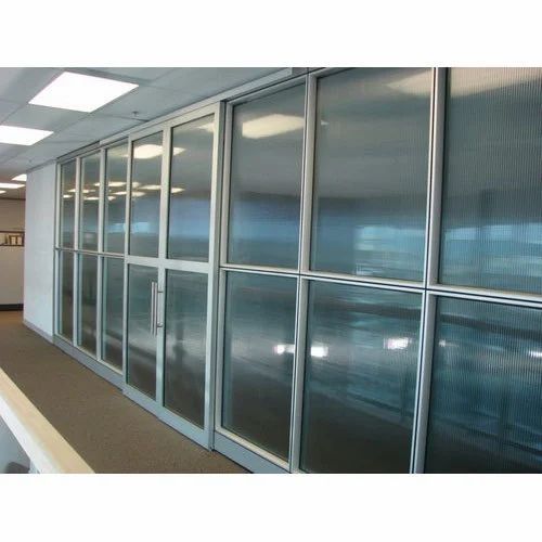 Hinged Aluminium Acoustic Aluminum Modular Partition, For Office