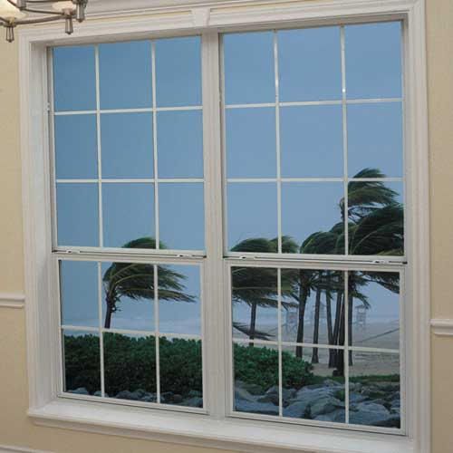 White Aluminum Outdoor Window