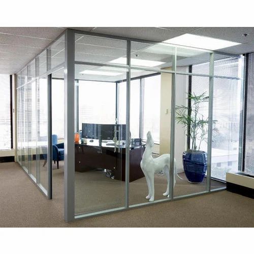 Aluminium Acoustic Aluminum Removable Glass Partition