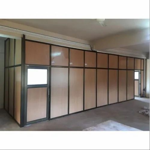 Black Office Aluminium Partition