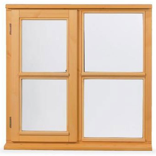 Brown Rectangular Aluminium Window