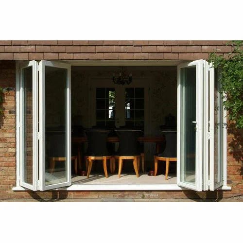 Glass Finished Aluminium Sliding Folding Windows