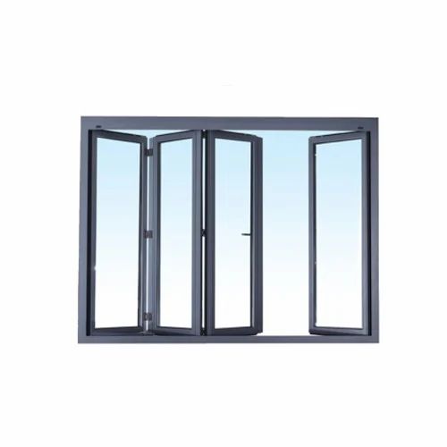 Gray Aluminium Hinged Window