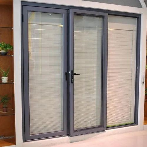 Grey Aluminium Hinged Window