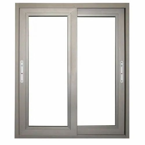 Grey Rectangle Powder Coated Aluminium Window