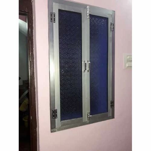 Silver Aluminum Glass Window