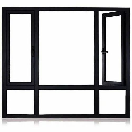 Black Powder Coated Aluminium Window