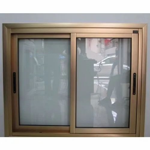 Powder Coated 2 Track Aluminium Sliding Window