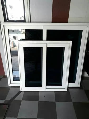 White Aluminium Mesh Window