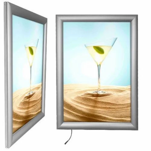 Rectangle Aluminum LED Slim Light Box, Size: 16 x 12 inch