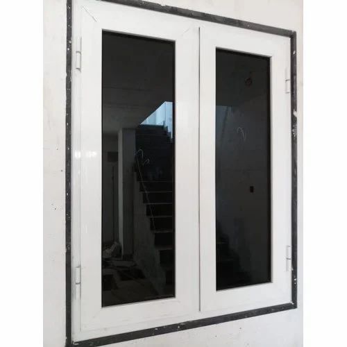 Rectangular Aluminium Glass Office Hinged Window