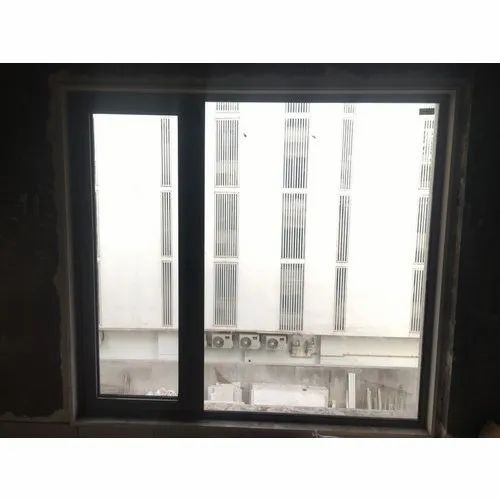 Silver Aluminium Glass Soundproof Window