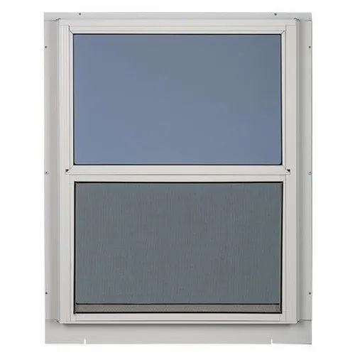 Silver Aluminum Horizontal Gray Window