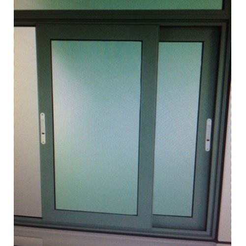 UPVC Paint Coated Aluminium Sliding Window, Thickness: 4 mm