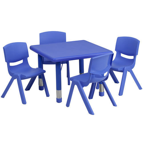 Purple FRP Table Chair Set