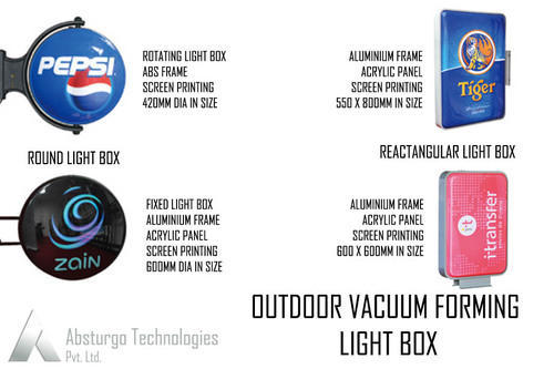 Acrylic Outdoor Vacuum Forming Light Box