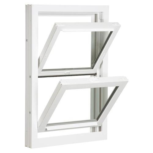 White Aluminium Double Hung Window
