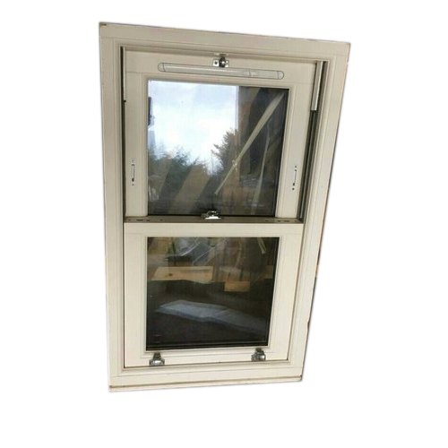 Rectangular Polished Aluminium Double Hung Window