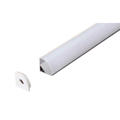Indian Extrusions Aluminum Channel for LED Stripes 90 Degree Corner