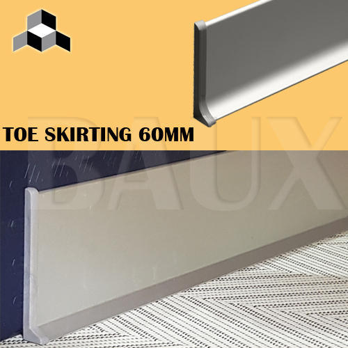 Aluminium Skirting With TOE (60mm High)