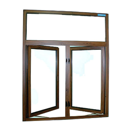 Brown Aluminium Glass Casement Window