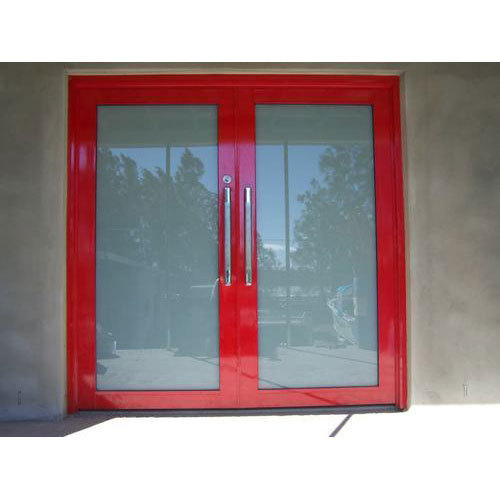 Red Aluminium Glass Window, Sizedimension: 5 Feet X 3 Feet