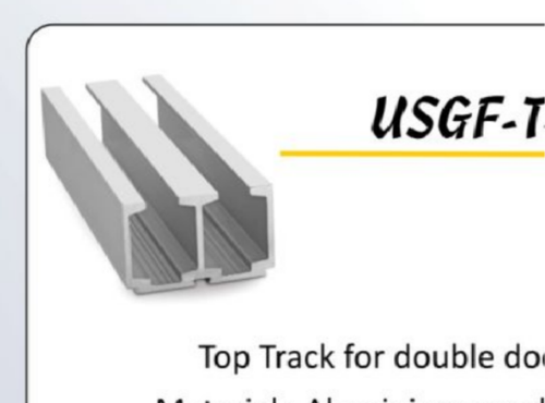 Indian Extrusions USGF-T4 Aluminium Anodized Door Top Track, Packaging: Box