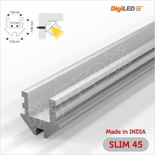 Slim 45 LED Aluminium Profile by DigiLED