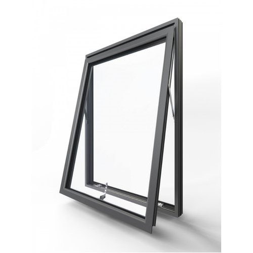 Black Aluminium Top Hung Window, Size/Dimension: 2.5feet(height)