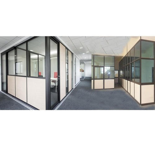Floor Mounted Aluminum Office Partition
