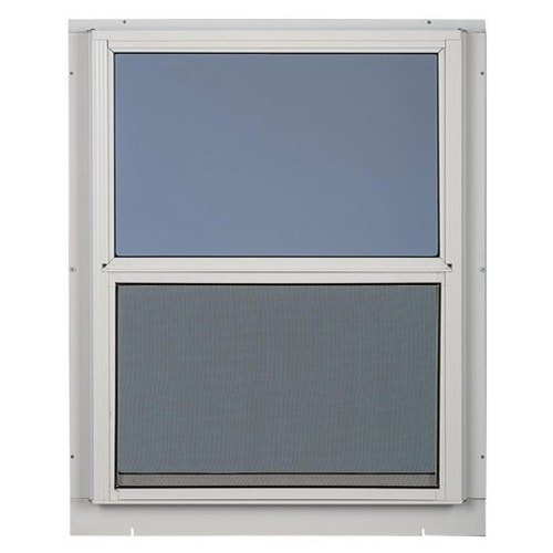 Silver Aluminum Horizontal Gray Window