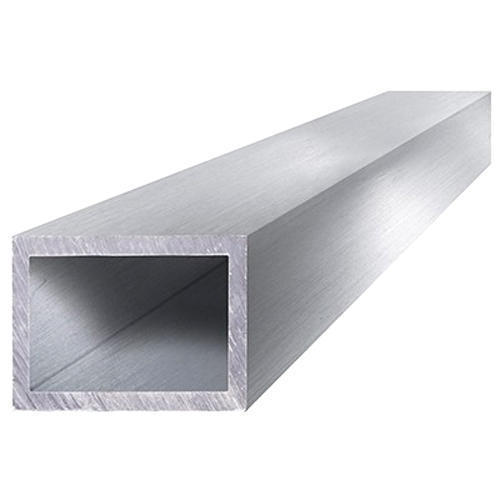 Silver Aluminium Rectangle Section