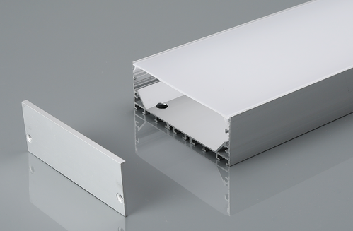 Silver Nucleo 100mmx35mm Surface LED Aluminium Profiles