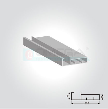 Indian Extrusions 45mm Frameless Profile Handle, Packaging Type: Boxes,Packets